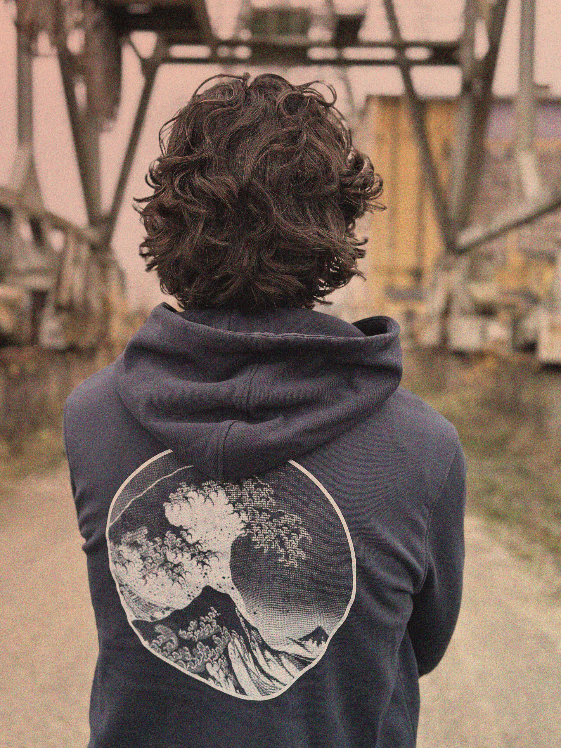 The Great Wave Hoodie | ELSK × Sauna Samurai
